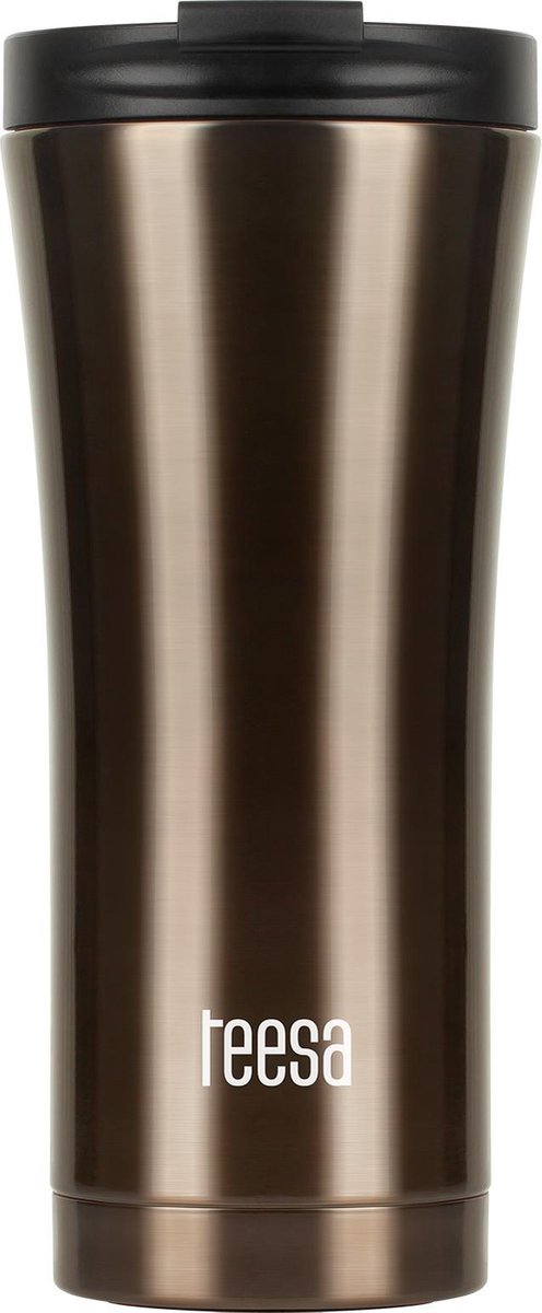 Teesa tsa0008 - stainless steel thermo cup, 500 ml, brown