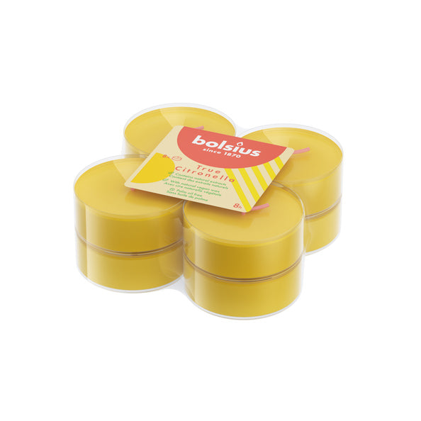 Bolsius scented tea lights true citronella ø58 mm 8 hours (6x 8 pieces)