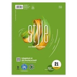 Ursus collegeblok green a4 wit