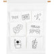 Creativ company katoenen hangende organizer yay 46 cm wit