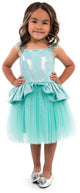Pequeñas aventuras - vestido tutú verde azulado – talla m (98-104)
