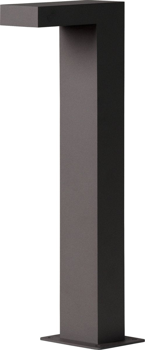 Lucide texas - sokkellamp - led - 1x8w 3000k - ip54 - antraciet