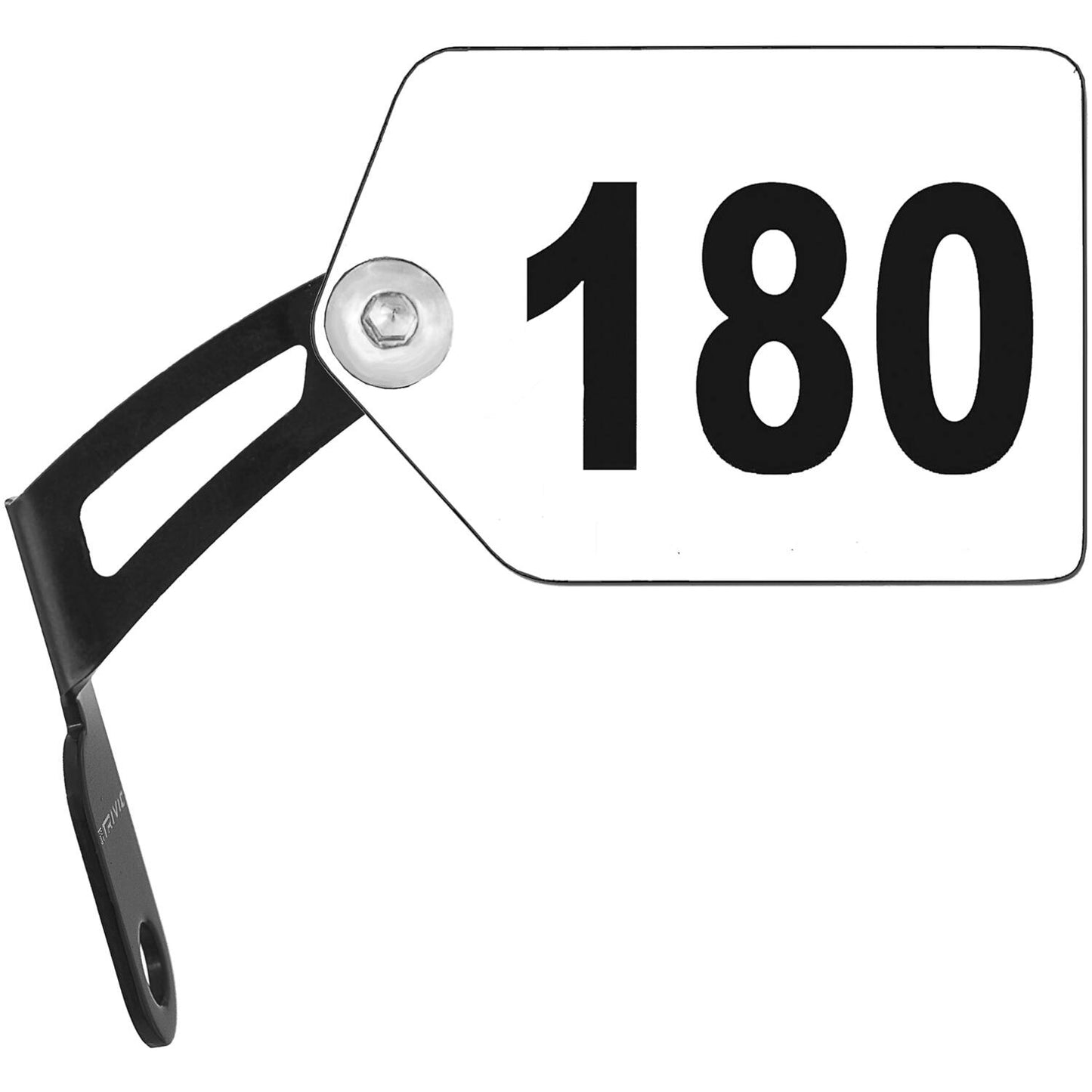 Trivio - soporte para placa de marco aluminio negro