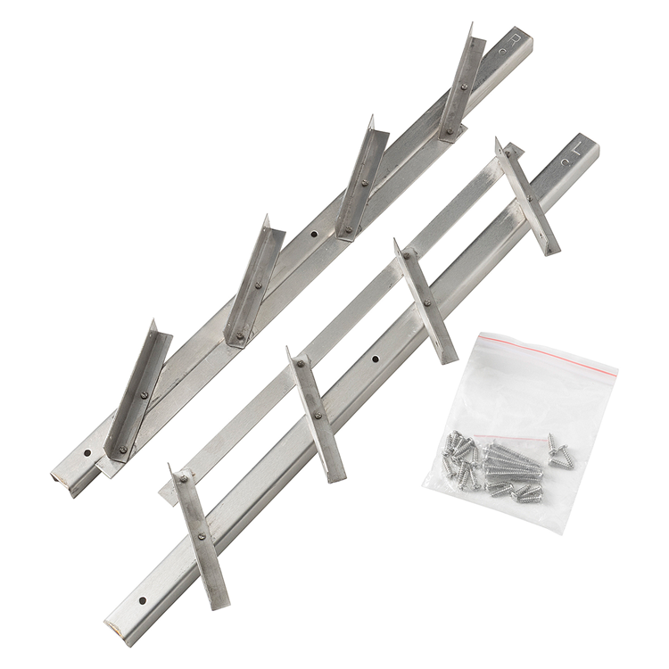 Mack 1074591 - persianas multiflex 50 cm acero inoxidable | 2 piezas