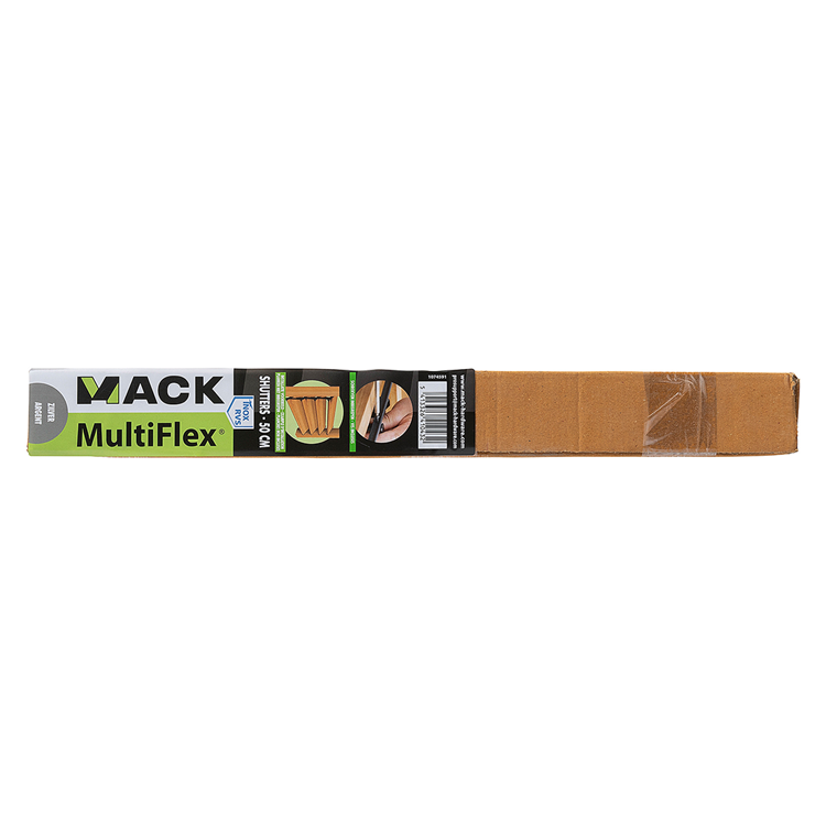 Mack 1074591 - persianas multiflex 50 cm acero inoxidable | 2 piezas