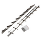 Mack 1074592 - persianas multiflex 96 cm acero inoxidable | 2 piezas