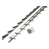 Mack 1074593 - persianas multiflex 165 cm acero inoxidable | 2 piezas
