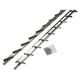 Mack 1074593 - persianas multiflex 165 cm acero inoxidable | 2 piezas
