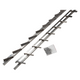Mack 1074594 - persiane multiflex 220 cm inox | 2 pezzi