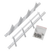 Mack 1074595 - Persianas multiflex 50 cm acero inoxidable lacado blanco | 2 piezas