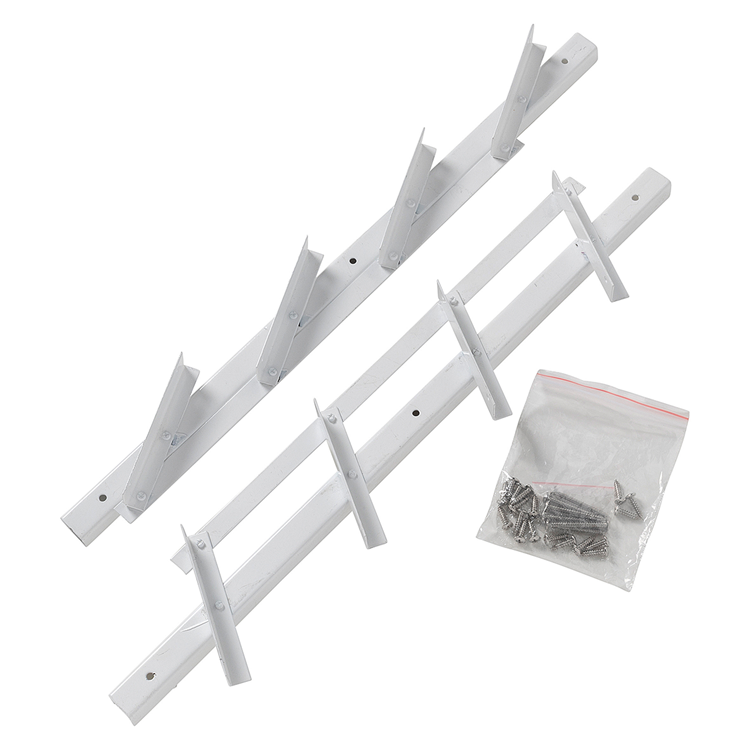 Mack 1074595 - Persianas multiflex 50 cm acero inoxidable lacado blanco | 2 piezas