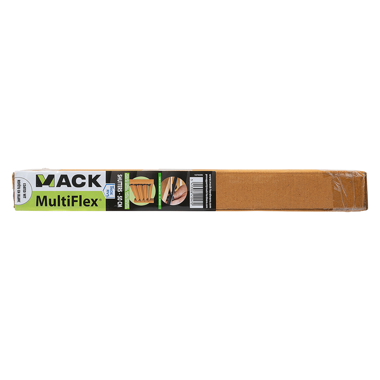 Mack 1074595 - Persianas multiflex 50 cm acero inoxidable lacado blanco | 2 piezas