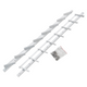 Mack 1074596 - Persianas multiflex 96 cm acero inoxidable lacado blanco | 2 piezas
