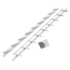 Mack 1074598 - persianas multiflex 220 cm acero inoxidable lacado blanco | 2 piezas