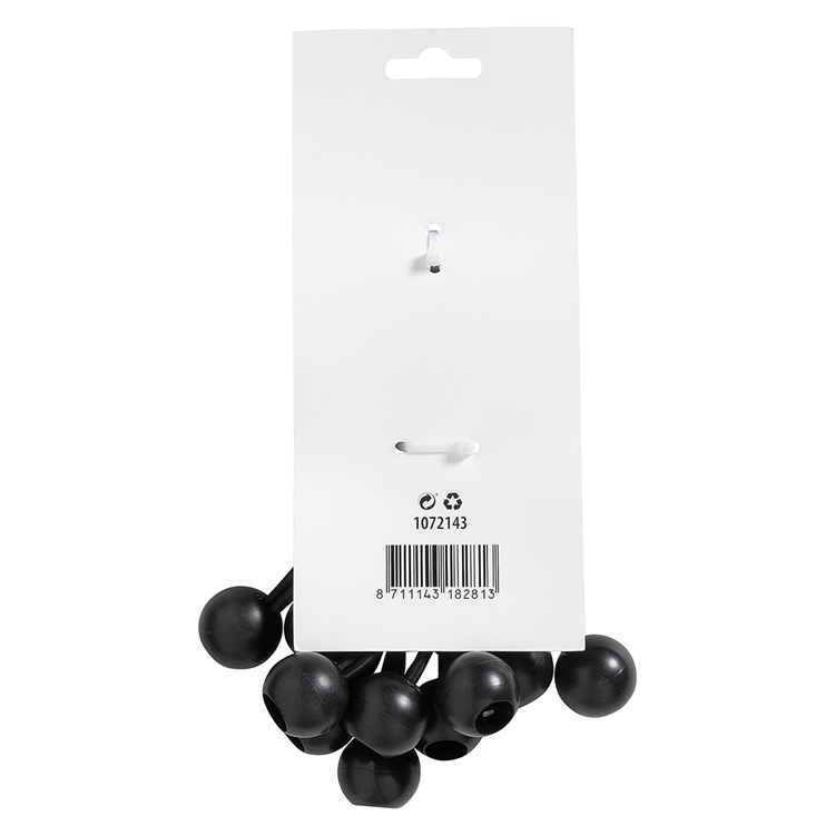 Mack 1072143 - Palline elastiche 10 pz lunghezza cavo 30 cm | 8 pezzi