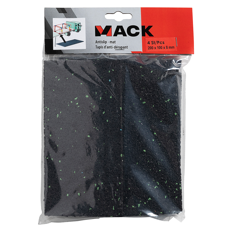 Mack 1072412 - 4 tappetini antiscivolo 100 x 200 x 8 mm | 6 pezzi