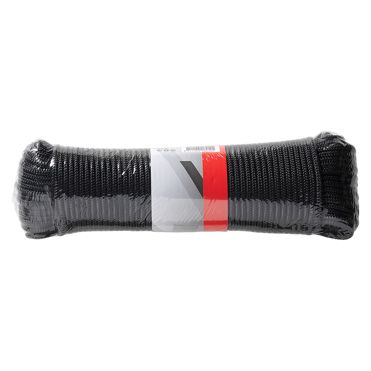 Mack 1072116 - bobina nera intrecciata in pp 4mm 50m | 5 pezzi