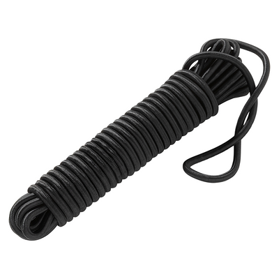 Mack 1072120 - corda elastica nera trefolo 8mm 10m | 5 pezzi