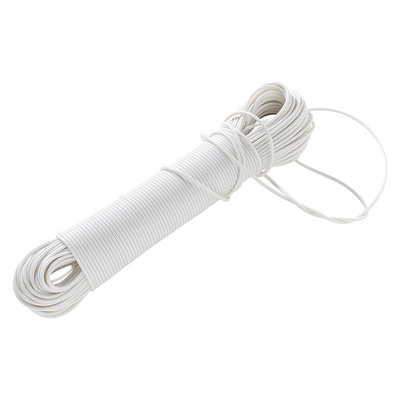 Mack 1072121 - stendibiancheria filo pp bianco trefolo 3mm 60m con anima in filo d'acciaio | 5 pezzi
