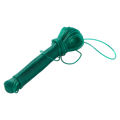 Mack 1072122 - stendibiancheria filo pp verde trefolo 3mm 40m con anima in filo d'acciaio | 5 pezzi