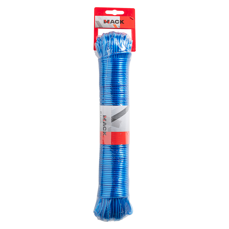 Mack 1072123 - Hilo tendedero pp hilo azul 3mm 60m | 5 piezas