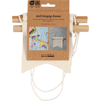 Banner da muro piccolo Creativ Company, forma a coda di rondine, h: 12 cm, l: 10,5, 300 g, naturale chiaro, 2 pezzi 1 scatola