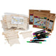 Set gruppo aziendale Creativ dipingi il tuo banner, misura 10,5x12 cm, larghezza tratto 2,3 + 3,6 mm, vari colori, 60 pezzi, 1 scatola