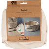 Cestini in stoffa Creativ company, h: 14,5 cm, p 20 cm, 385 g, naturale chiaro, 2 pezzi 1 scatola