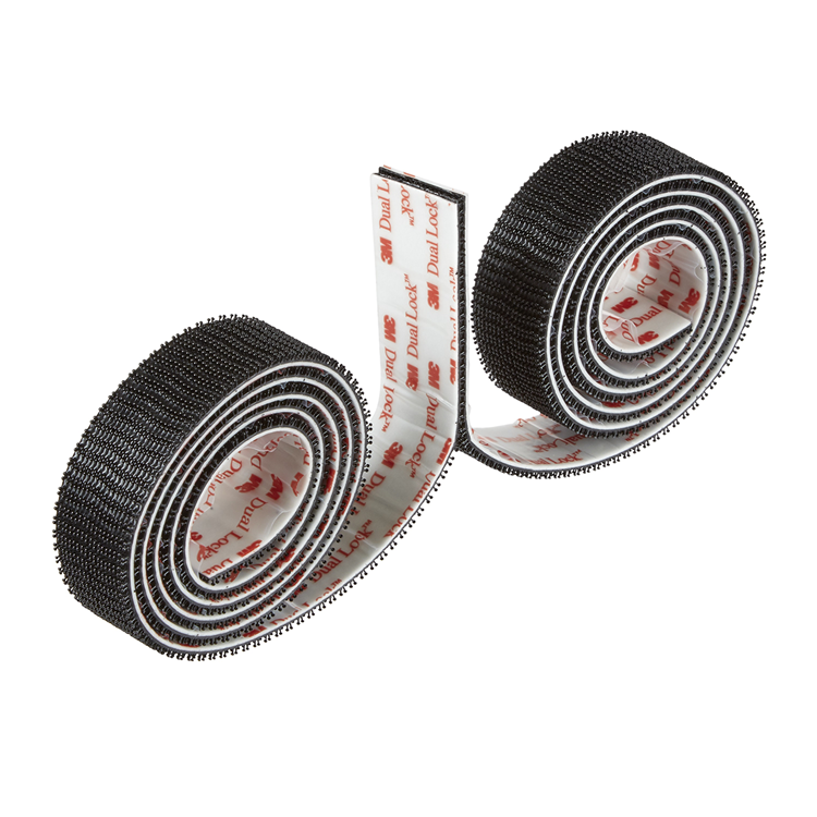 3m 1075818 - whisky extra. fijaciones 25mmx1m2paquete en rollo negro | 6 piezas