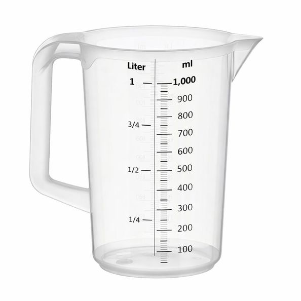 Vaso medidor de plastico 1 litro