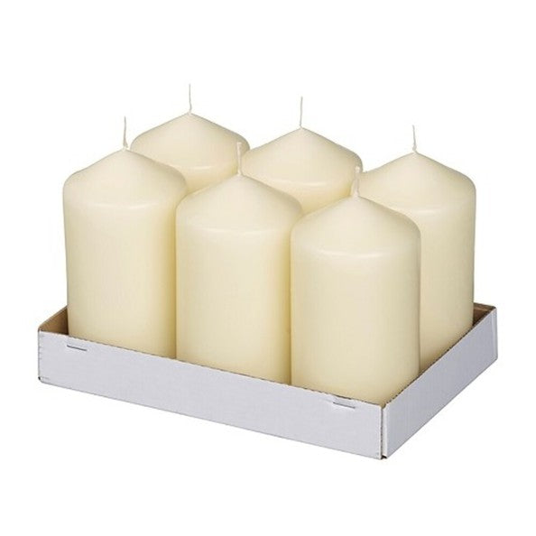 Bolsius pillar candle ivory ø68x128 mm 45 hours (6 pieces)