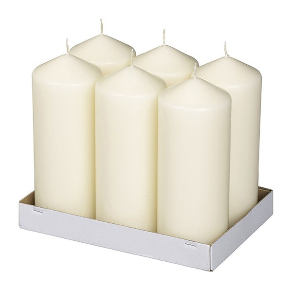 Bolsius pillar candle ivory ø78x198 mm 96 hours (6 pieces)