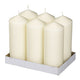 Bolsius pillar candle ivory ø78x198 mm 96 hours (6 pieces)