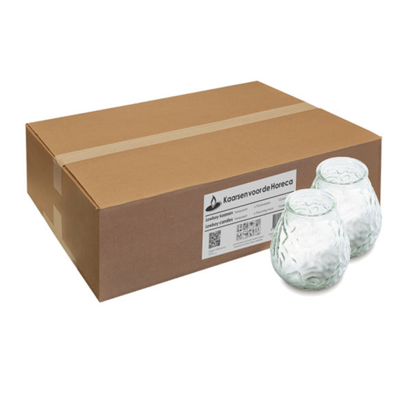 Bolsius contenitore trasparente ø95x105 mm 70 ore (12 pezzi)