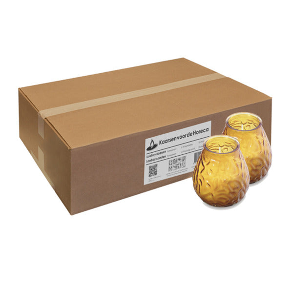 Bolsius lowboy amber ø95x105 mm 70 hours (12 pieces)