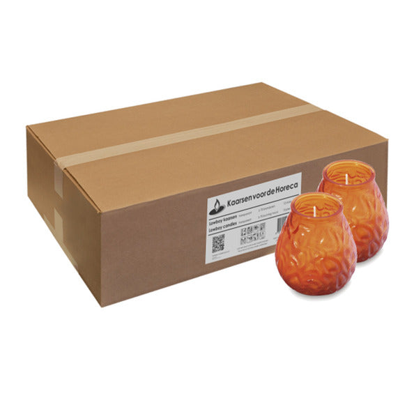 Bolsius contenitore arancione ø95x105 mm 70 ore (12 pezzi)