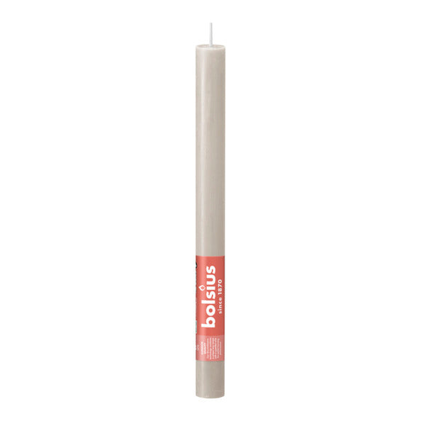 Bolsius dinner candle 270 23 sand gray 8x8 pieces