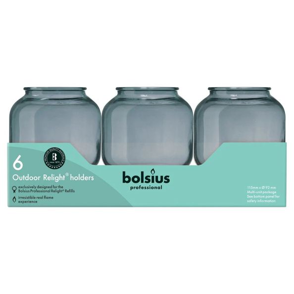 Bolsius relight holder sphere grey