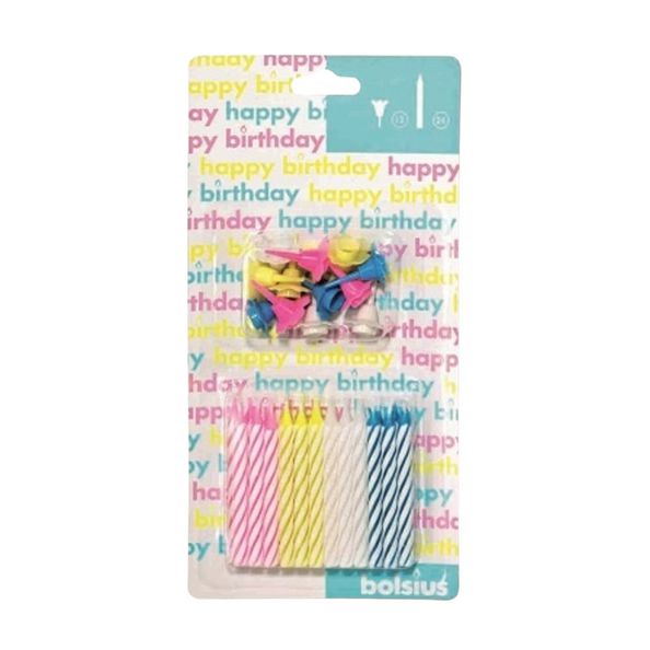 Candeline per torta Bolsius (20x 24 pezzi)