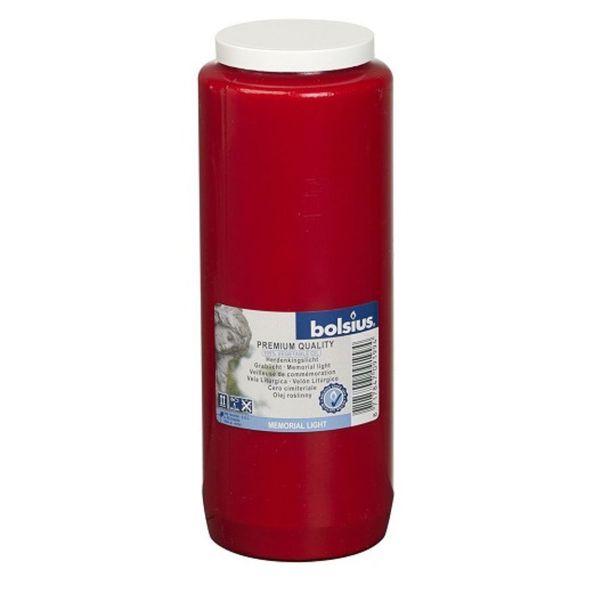 Bolsius bols memorial light no.12 red (20 pieces)