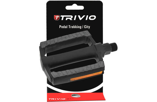 Trivio - pedales de bicicleta trekking negro