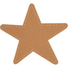 Creativ company star, d 17 cm, 350 gr, naturale, 4 pezzi 1 scatola