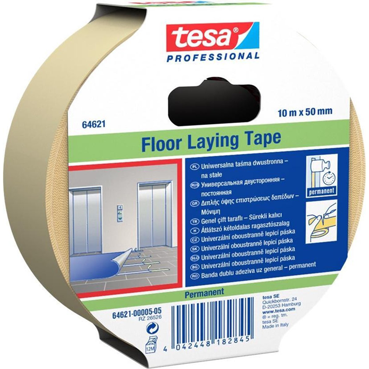 Tesa professional 1075579 - 64621 nastro per montaggio pellicola 25mx 50mm | 6 pezzi