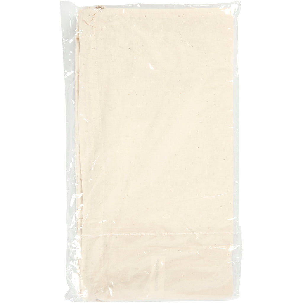 Bolsa de empresa Creativ con cordón, medidas 37x41 cm, 115 gr, natural claro, 3 piezas 1 caja