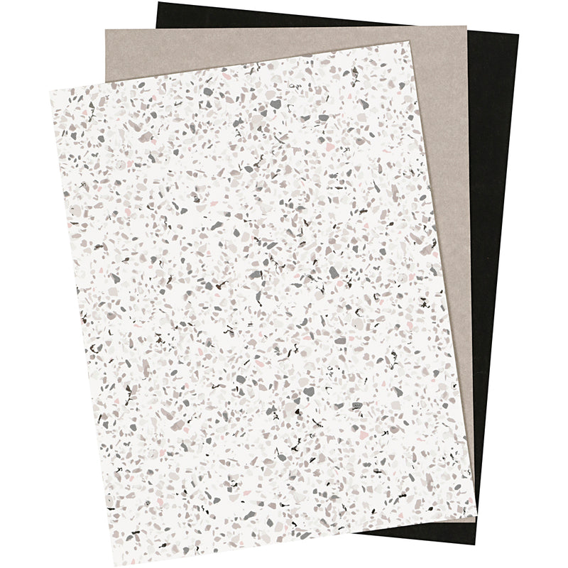Creativ company faux leather papier divers, 3 vellen