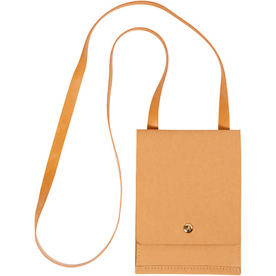 Borsa a tracolla in ecopelle Creativ Company, h: 18 cm, l: 13 cm, 350 g, marrone chiaro, 1 pezzo