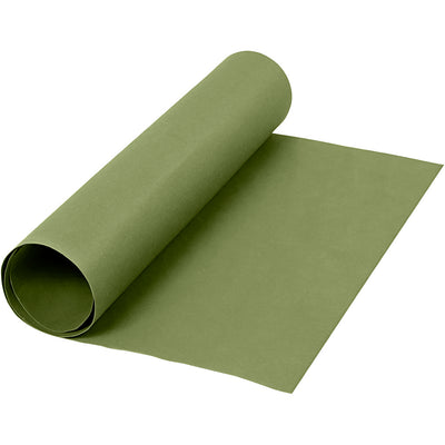 Creativ company papel imitación piel, ancho: 50 cm, monocolor, 350 gr, verde, 1 m 1 rollo