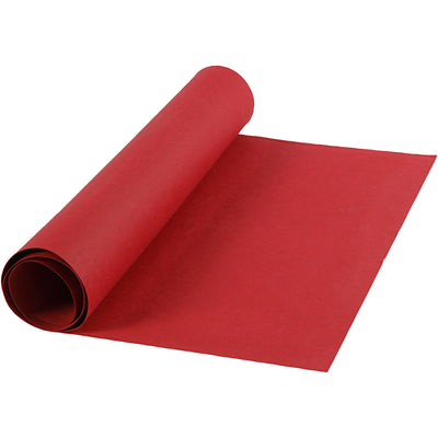 Creativ company papel imitación piel, ancho: 50 cm, monocolor, 350 gr, rojo, 1 m 1 rollo