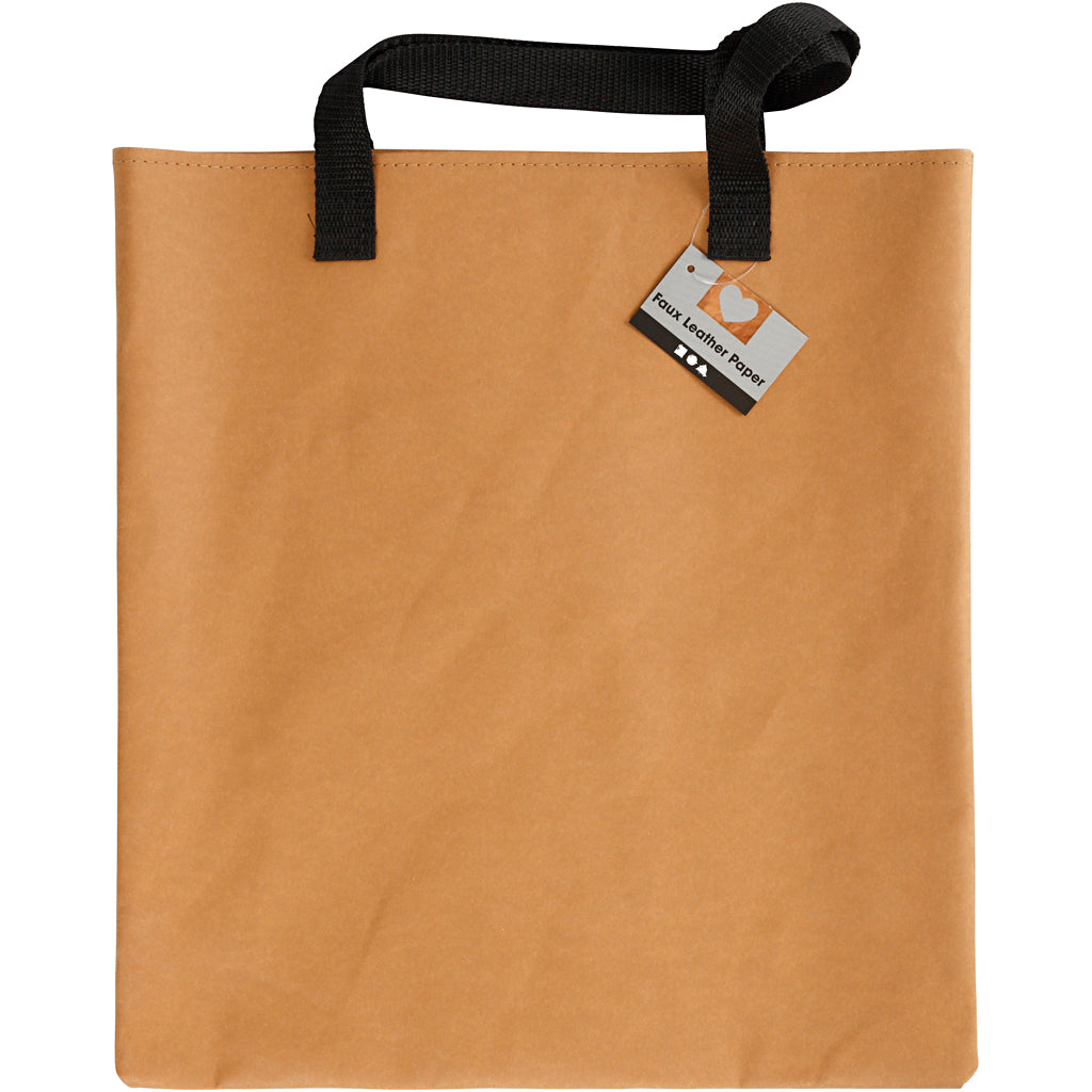 Creativ company shopping bag, size 35x38 cm, light brown, 1 piece