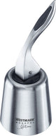 Tappo per bottiglia Westmark, edizione monopol, silicone in acciaio inossidabile, campana, nero argento, 61873360